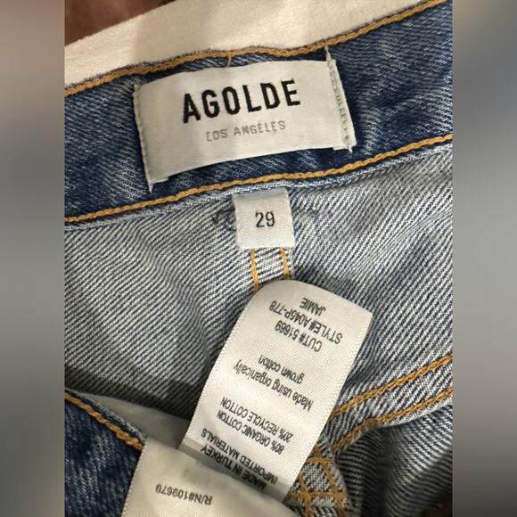 AGOLDE Jamie High Rise Classic Straight Jeans (size 29) - Picture 6 of 7